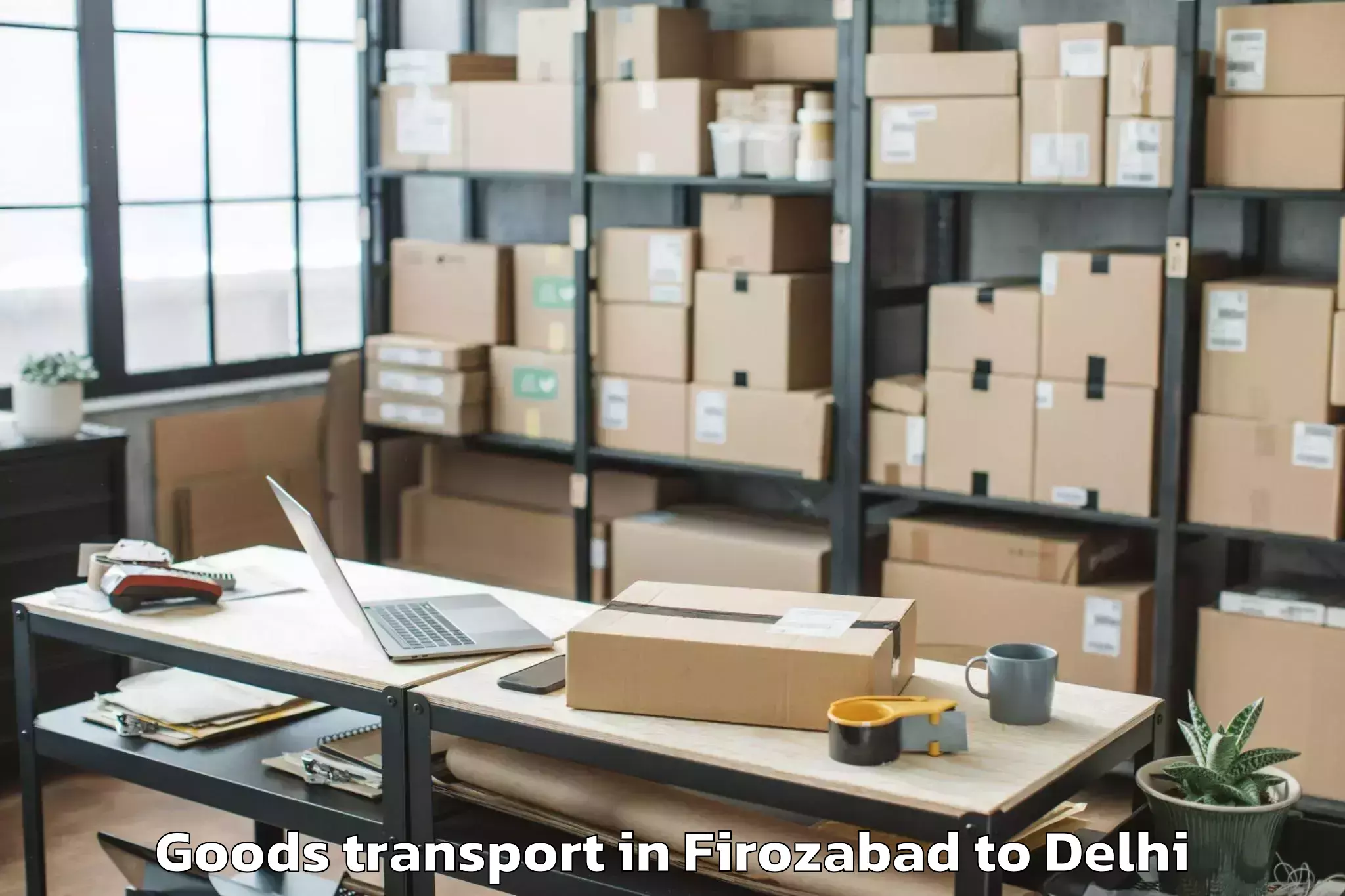 Easy Firozabad to Garhi Goods Transport Booking